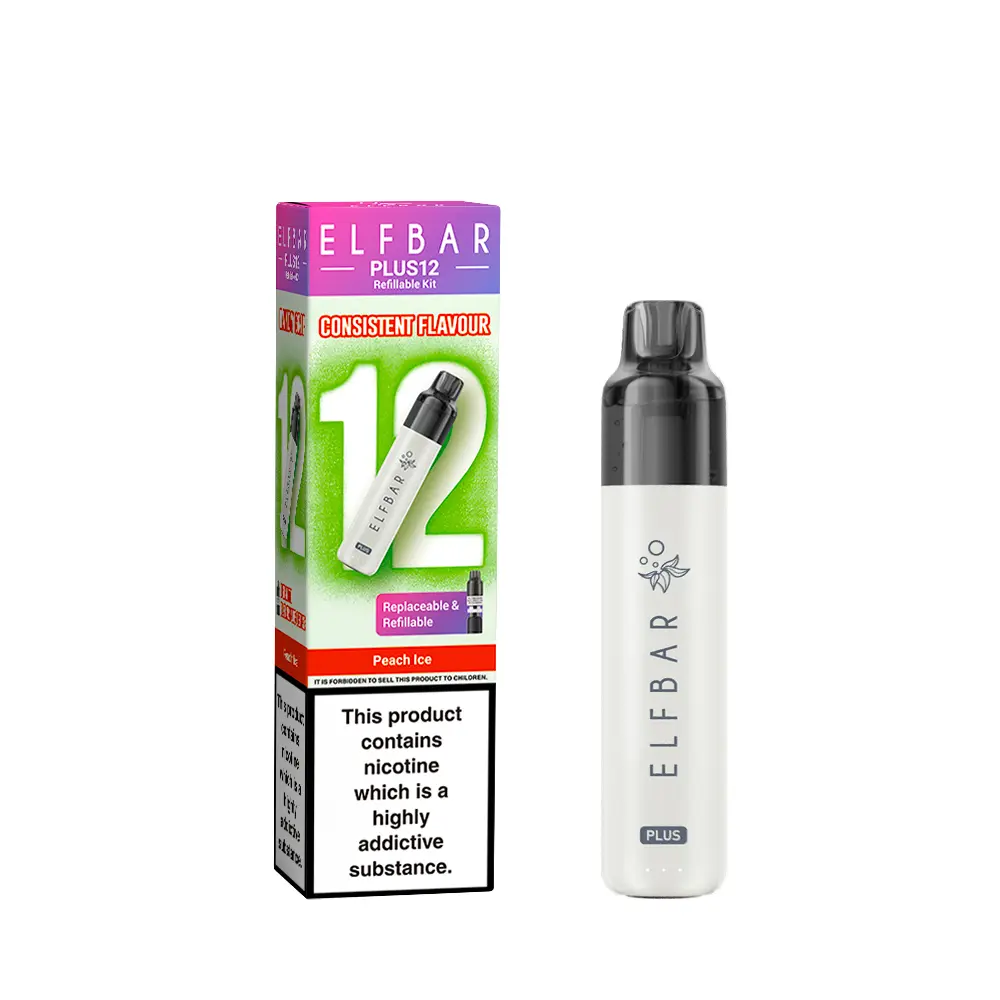 Elf Bar Plus 12 Prefilled Pod Kit - Peach Ice